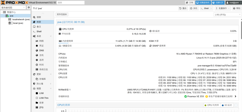 pve9 后台添加概要信息一键脚本-唯乐